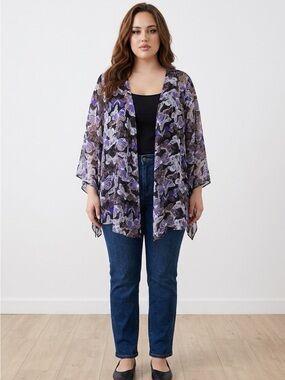Vintage‎ 90’s Style & Co. Butterfly Kimono